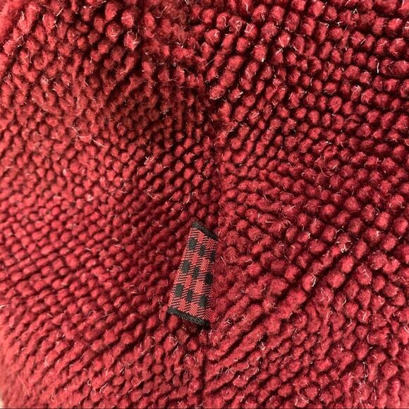 Woolrich maroon fleece full zip lined jacket Size S - Picture 5 of 10